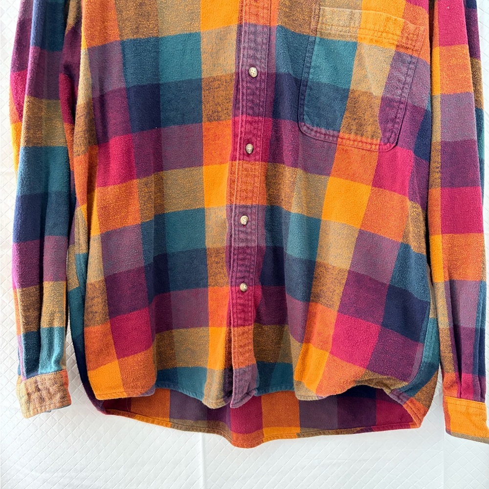 Structure Multicolor Plaid Button Down Shirt - image 4